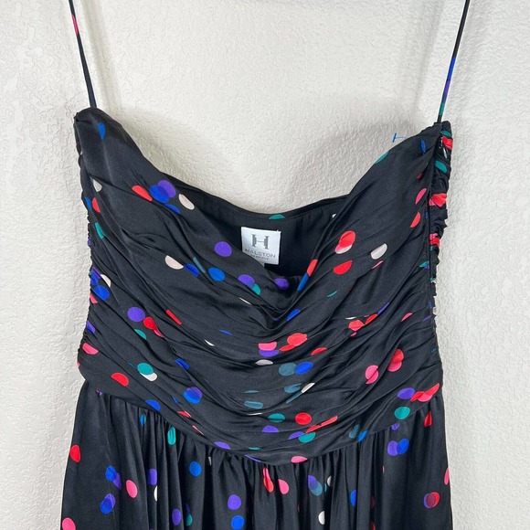 Halston Heritage‎ Women Confetti Polka Dot Strapless Mini Dress Fun 4 NYE - Picture 2 of 13